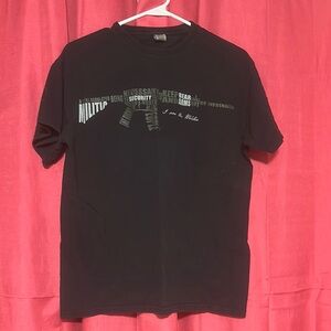 Gildan Black Short Sleeve Tee with Graphic Design